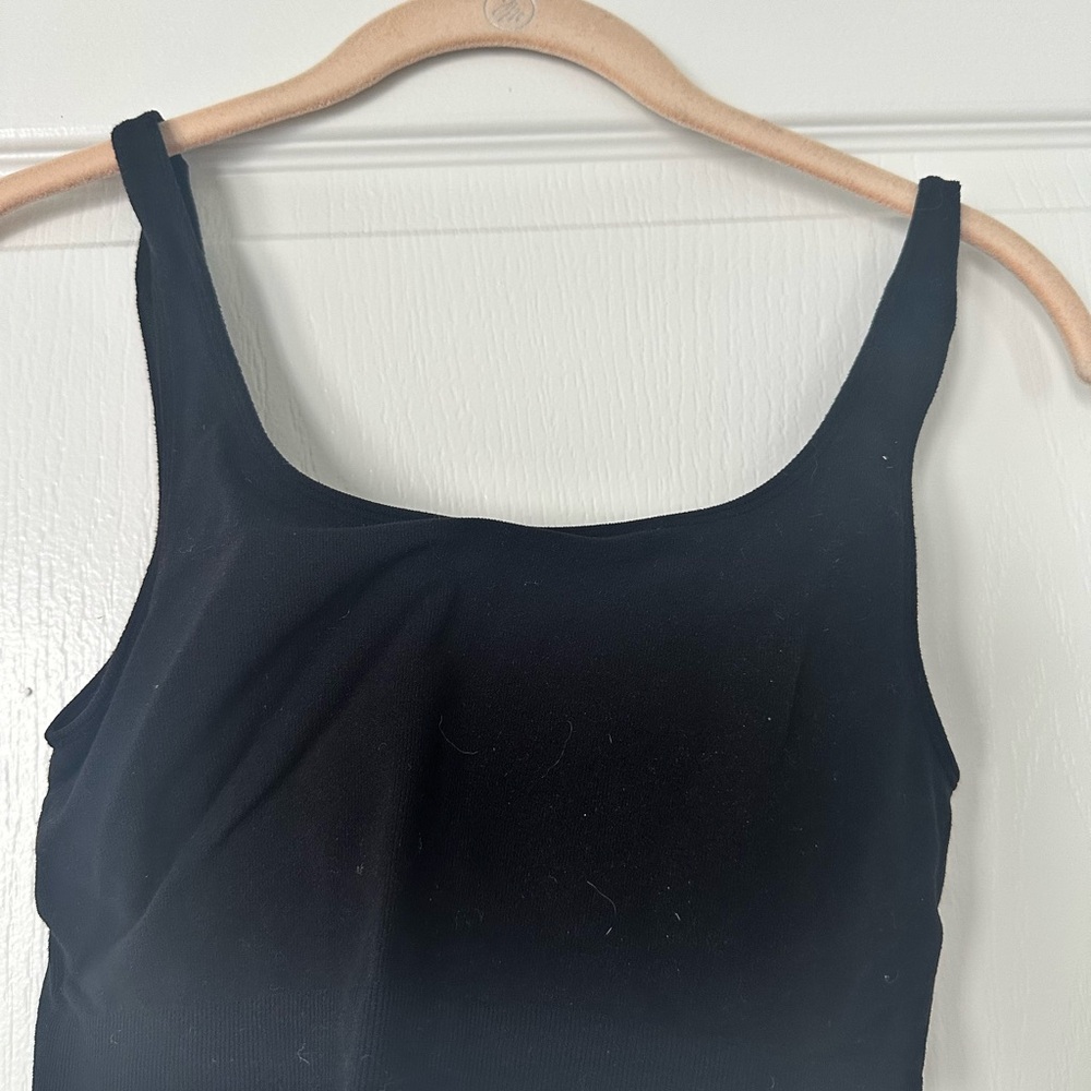 Black Crop Tank Top